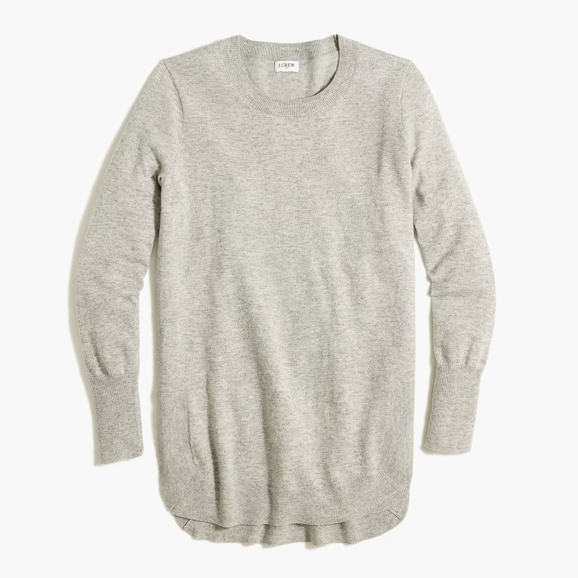 Wool-blend tunic sweater | J.Crew Factory