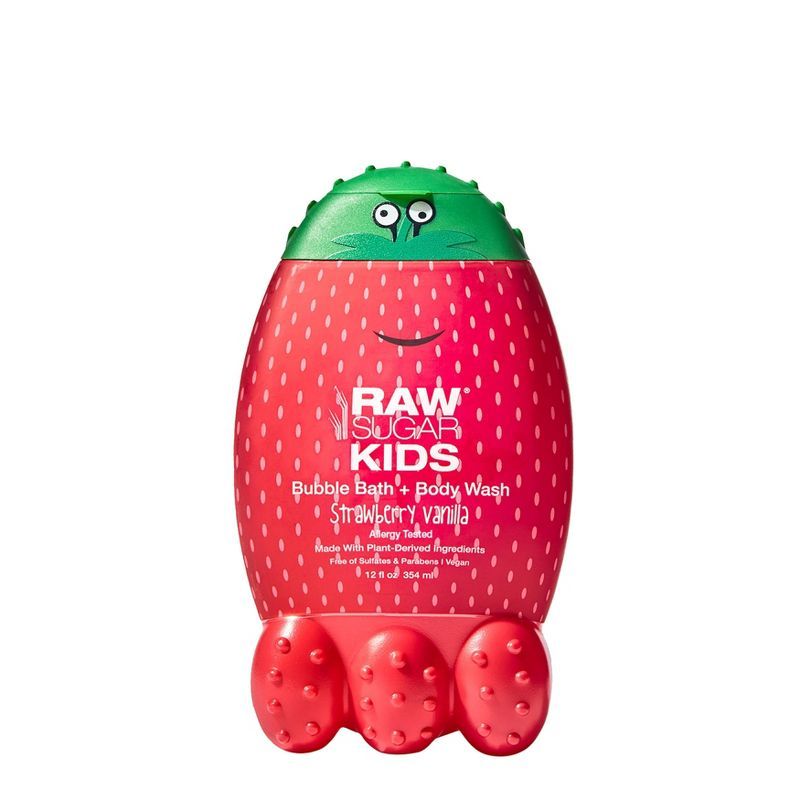 Raw Sugar Kids Bubble Bath + Body Wash Strawberry Vanilla - 12 fl oz | Target