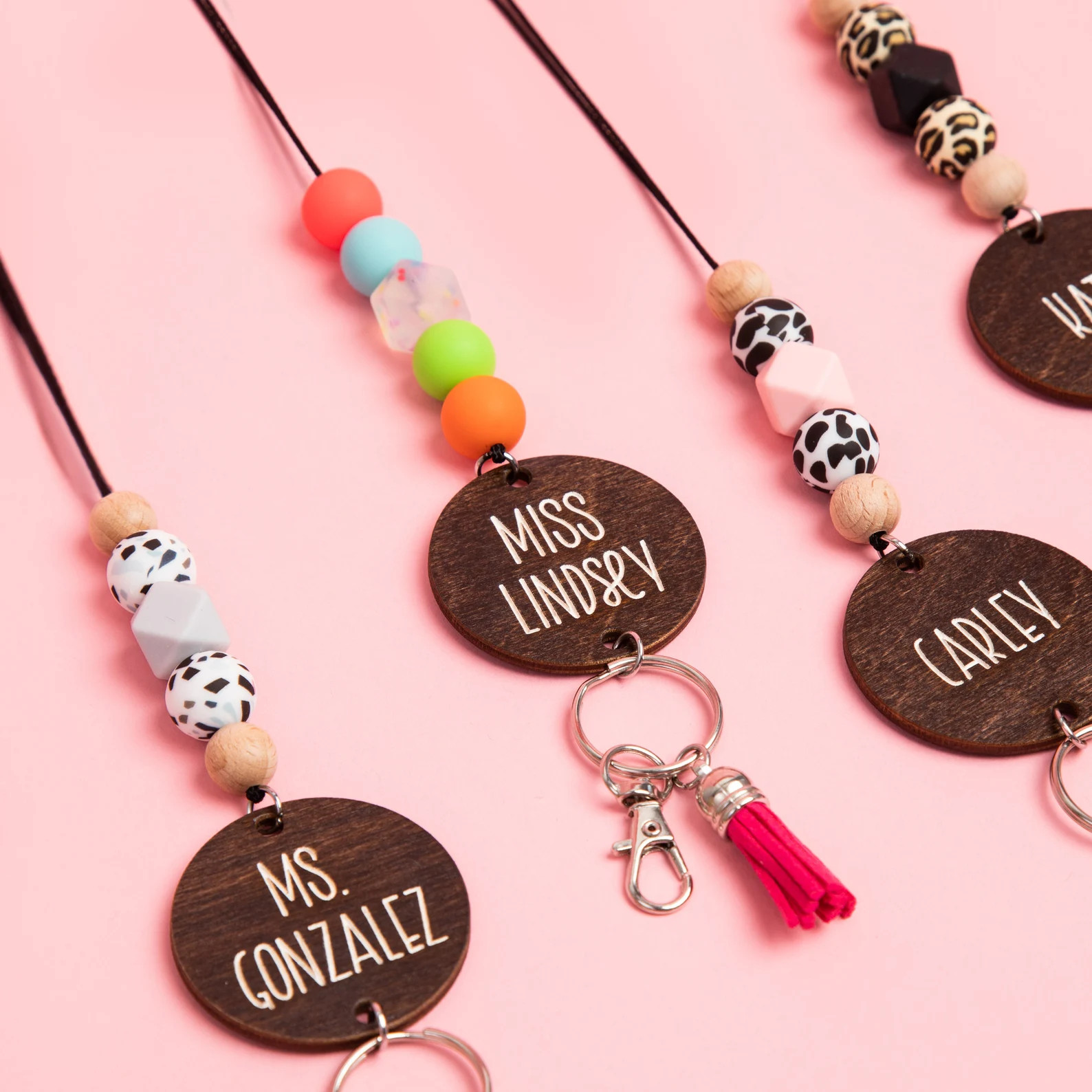 Personalized Beaded Lanyard for Keys or ID Badge  Teacher | Etsy | Etsy (US)