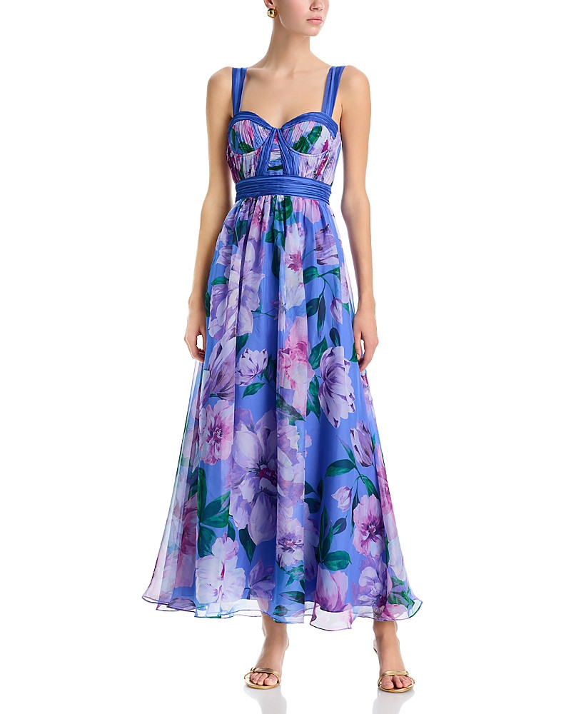Aqua Floral Boarder Maxi Dress - Exclusive | Bloomingdale's (US)