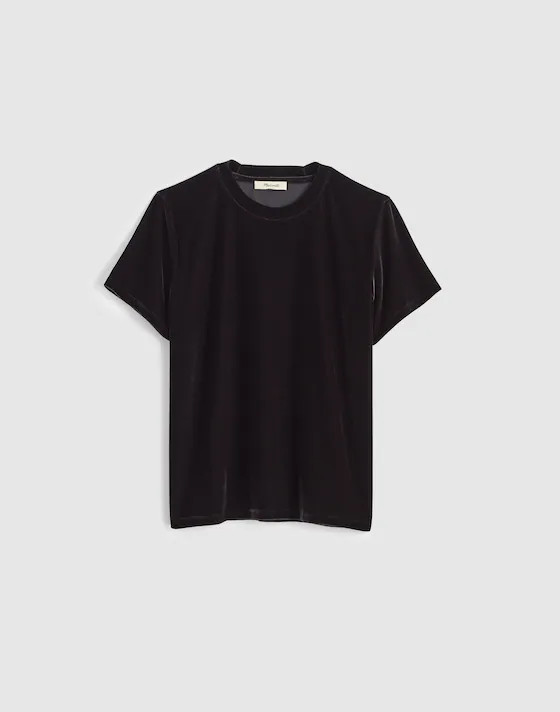 The Relaxed Tee in Velvet | Madewell