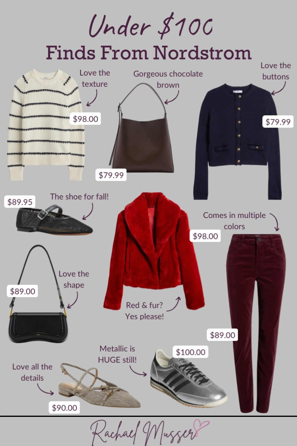 Some fall finds from Nordstrom under $100! 🫶🏻

#LTKFindsUnder100 #LTKWorkwear #LTKOver40