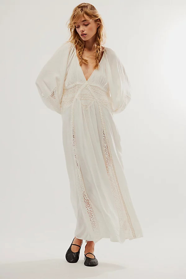 Southwest Lace Maxi Dress by Free People, Ivory, XS | Free People (Global - UK&FR Excluded)
