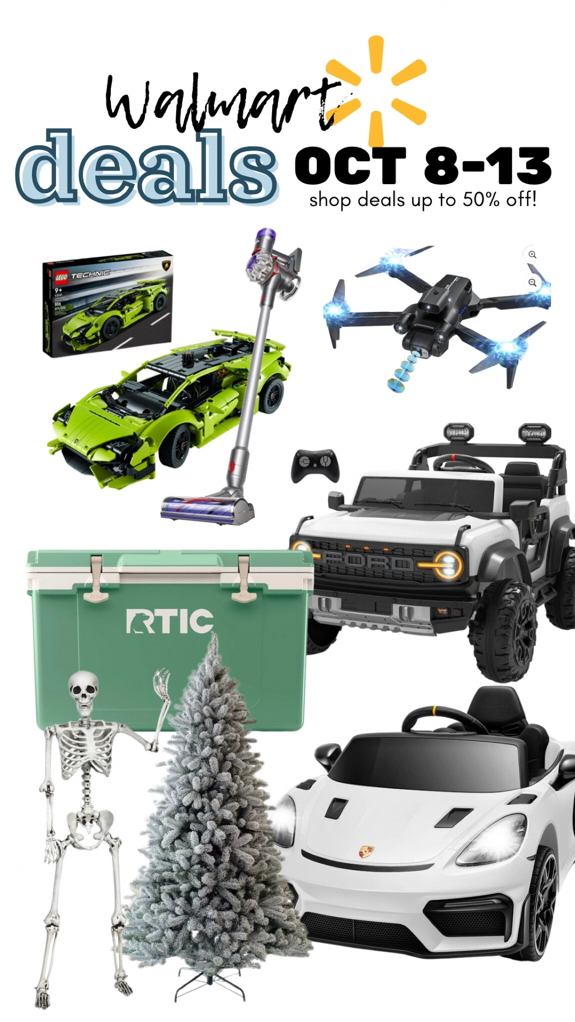 Walmart Deals are back! Up to 50% off select items 10/8-10/13 only! 

 @Walmart #WalmartDeals #Walmartpartner