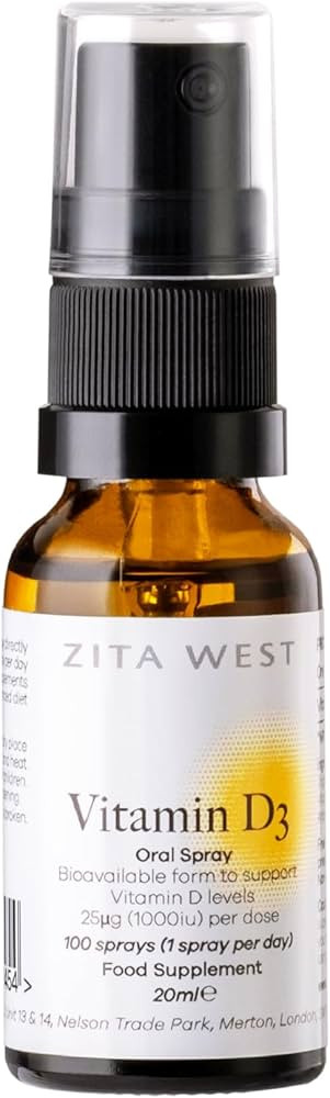 Zita West Vitamin D3 Oral Spray for Pregnancy and Breastfeeding – Three Months Supply, 100 Spra... | Amazon (UK)