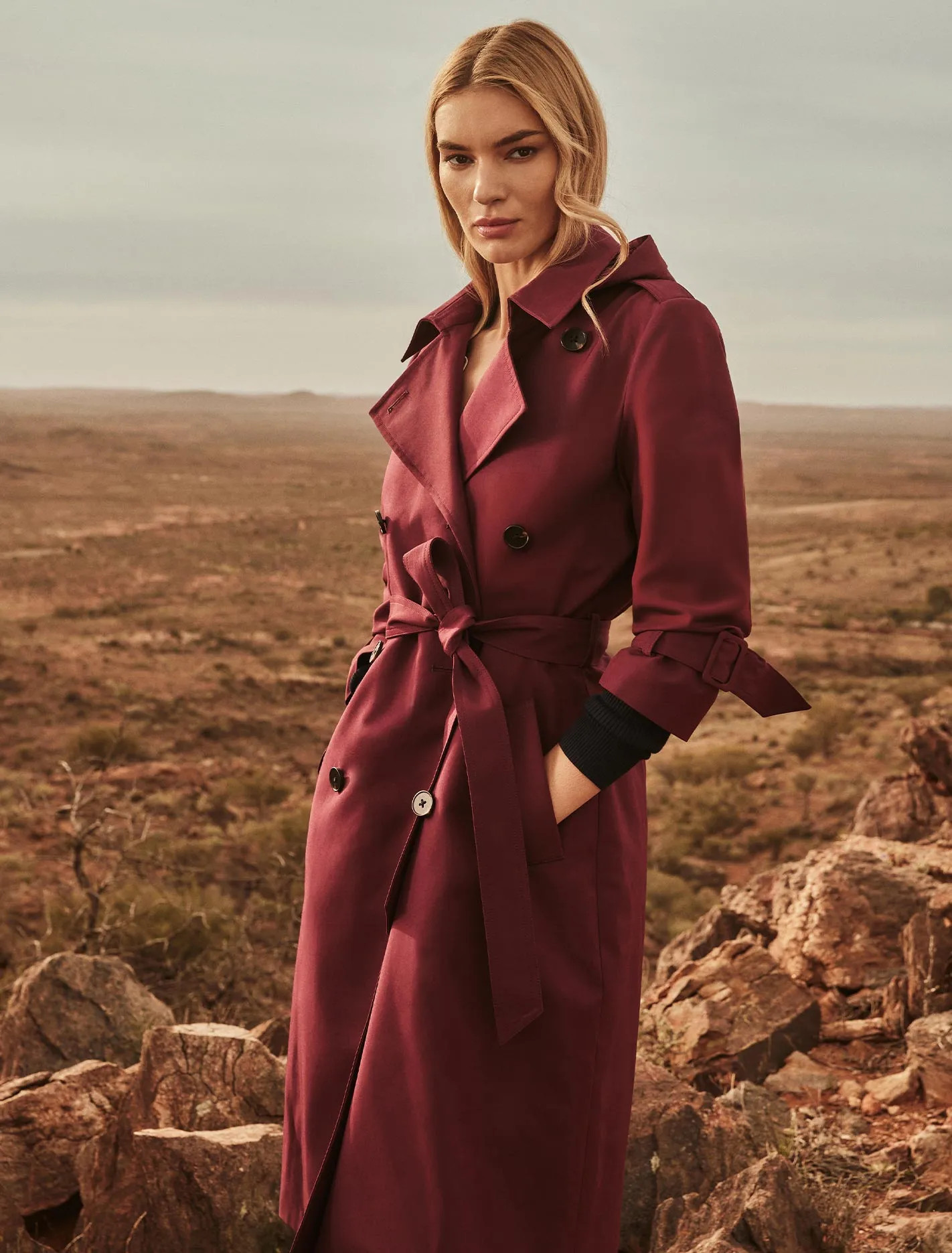 Maggie Hooded Water Resistant Trench | Ever New (CA)