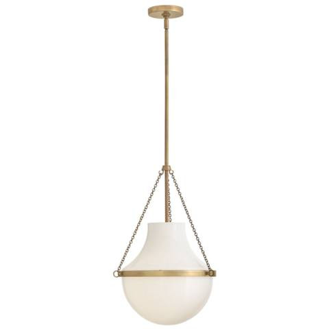 Hinkley Collins 15" Wide Heritage Brass Pendant Light | Lamps Plus