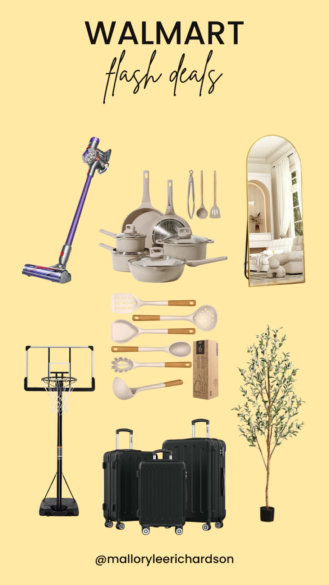 So many good deals from Walmart’s flash sale, only for a limited time!! 
walmart sale, flash deals, dyson vacuum, home decor, home appliances, luggage, arch mirror 

#LTKhome #LTKsalealert #LTKSpringSale