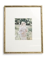 16x20 matted to 8x10 metallic bamboo textured wall portrait | TJ Maxx