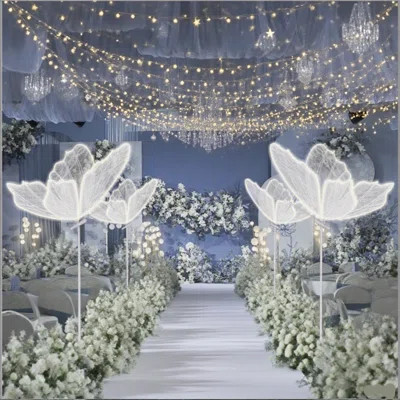 Wedding Ceiling Decoration LED Luminous Butterfly Hanging Light | Wayfair North America