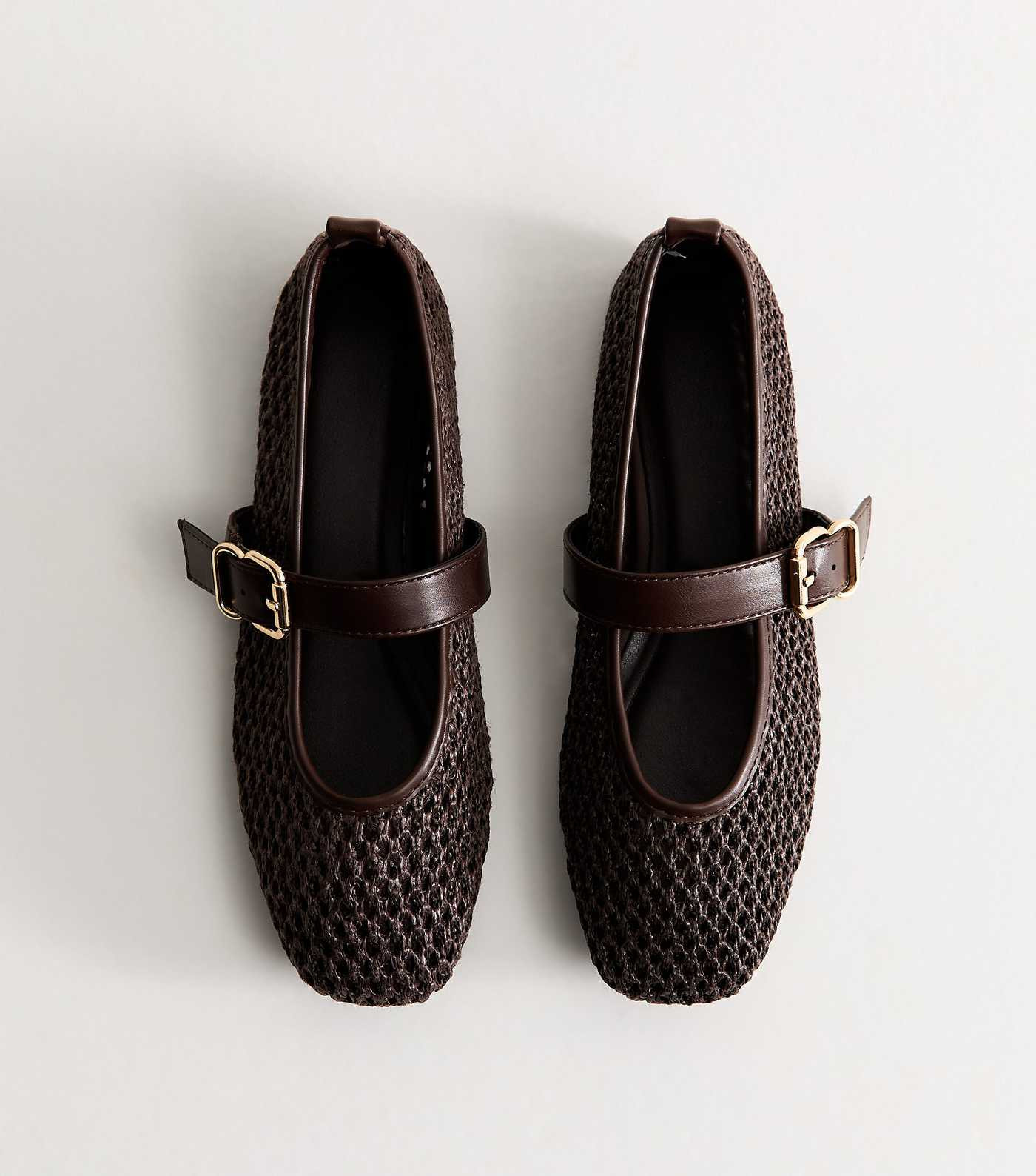 Truffle Brown Faux Leather Woven Mary Jane Pumps | New Look | New Look (UK)