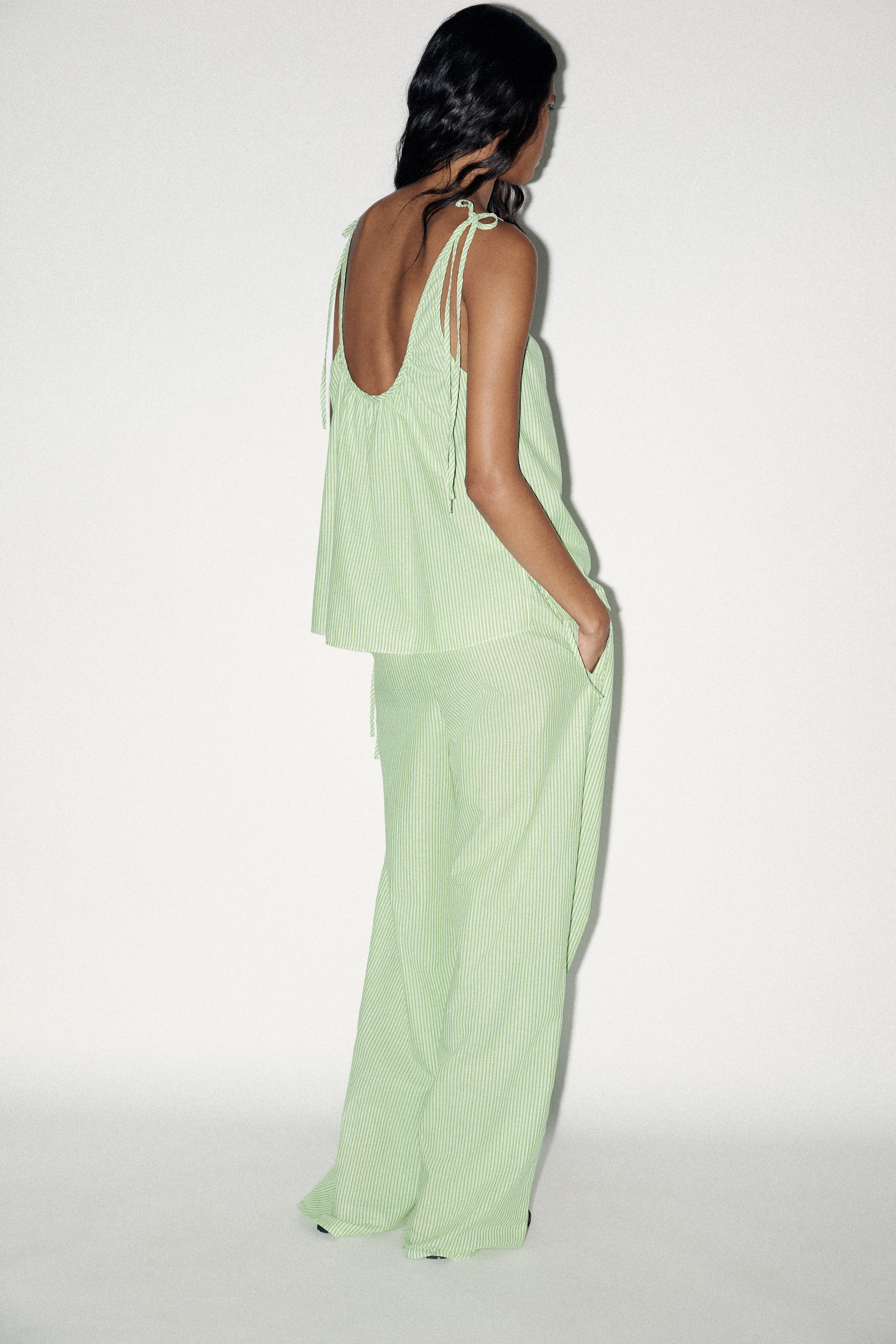 STRIPED PALAZZO PANTS | Zara US