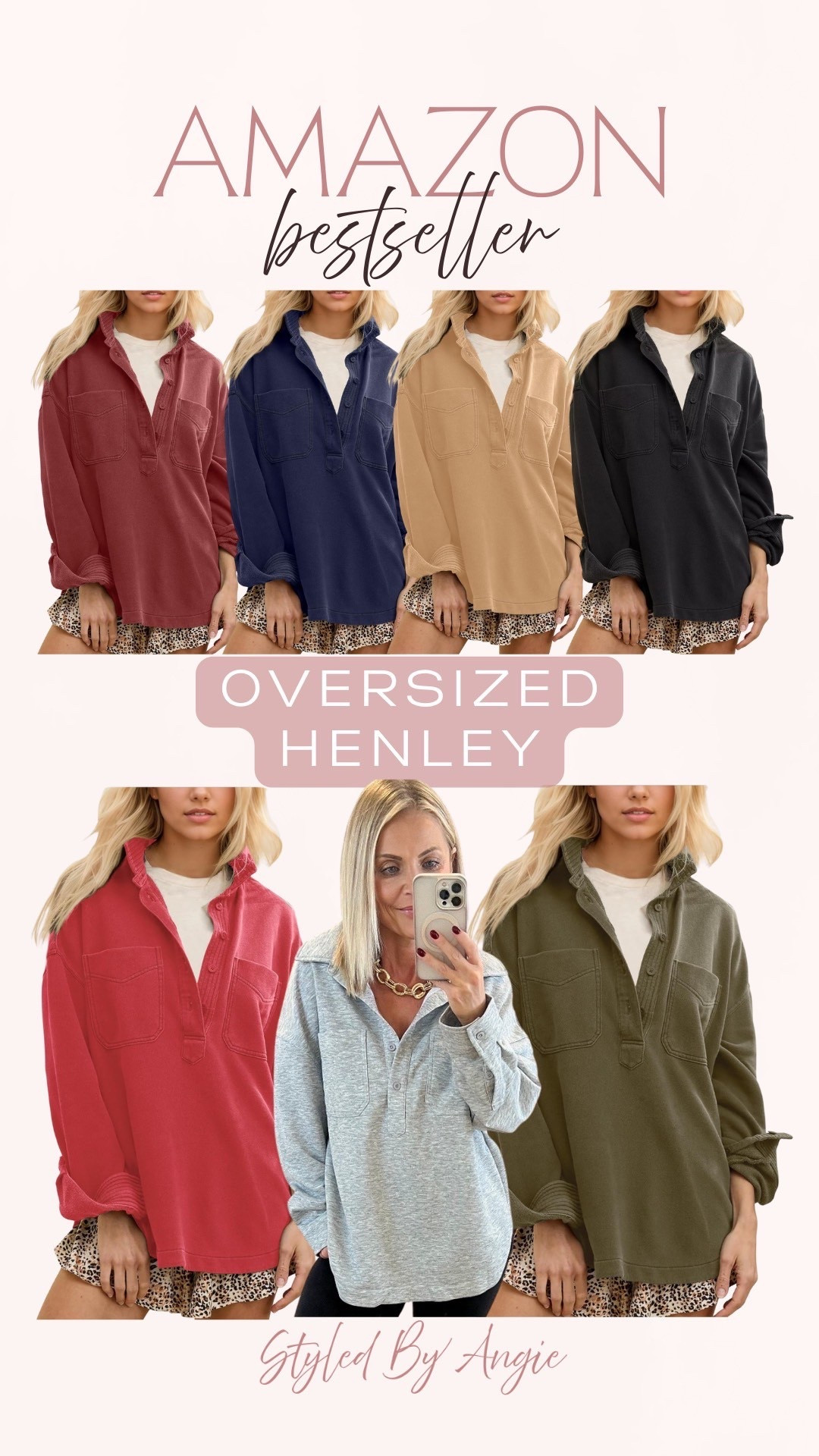 I have found the perfect henley from Amazon that gives the more expensive brand a serious run for its money. The look, feel, colors and quality of this are 10/10, I 100% recommend this for anyone who wants to look on trend without spending a fortune. 
Amazon look for less, Amazon fall find, henley sweatshirt

#LTKFindsUnder50 #LTKPetite #LTKSeasonal