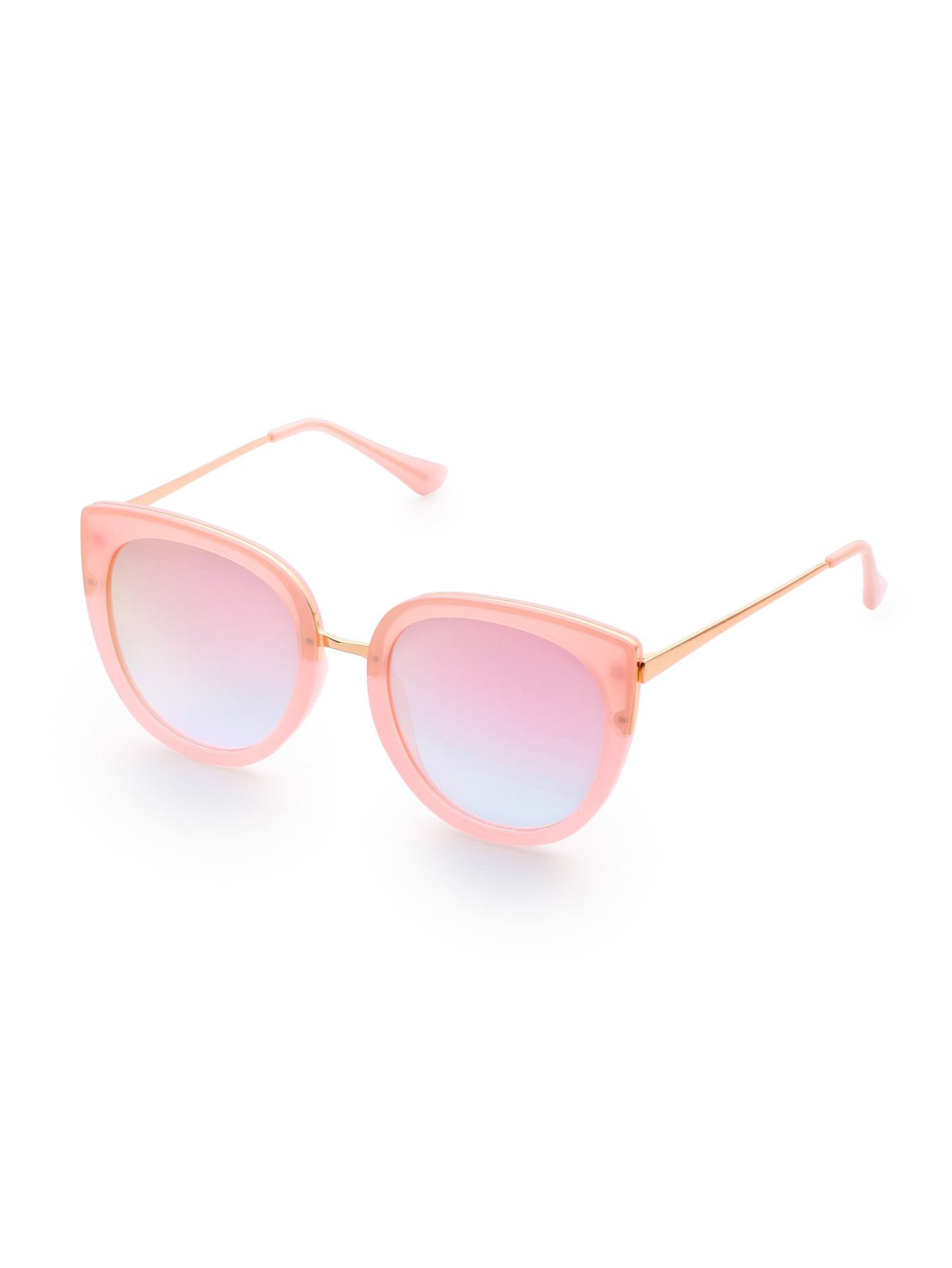 Pink Frame Cat Eye Sunglasses | SHEIN