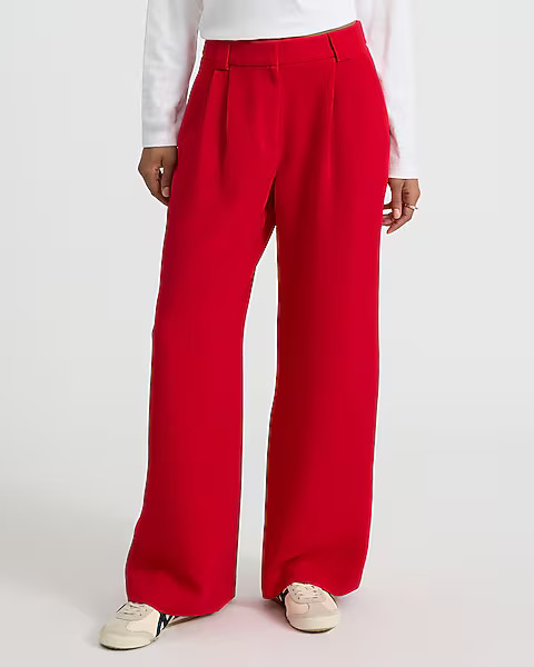 High Waisted Relaxed Trouser | Express