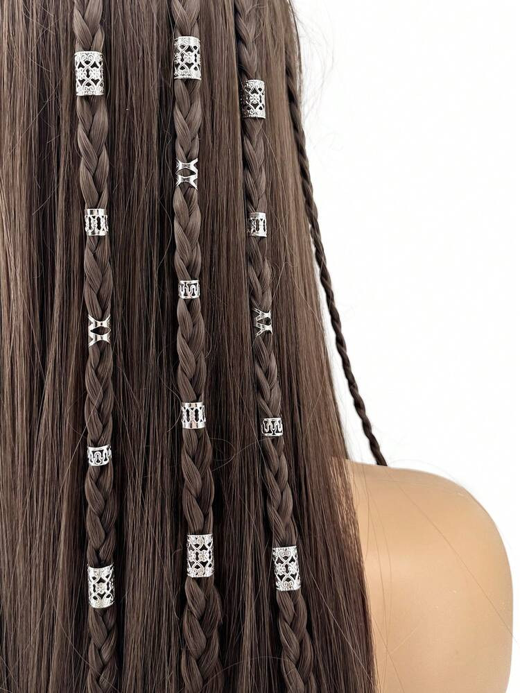 40pcs Metal Hair Clips, Suitable For Braids, Metal Dreadlock Beads Hair Clips, Various Styles Braid Accessories, Bohemian Hair Decorations, Fit For Women And Girls, Head Accessories, Hairpin | SHEIN