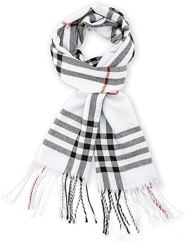 vimate Plaid Scarf for Men Women Super Soft Classic Tartan Checkered Neck Scarves | Amazon (US)