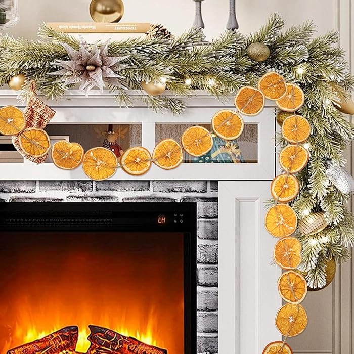 6 Feet Orange Slices Garland for Christmas Tree, Farmhouse Dried Orange Slices Hanging Garland fo... | Amazon (US)