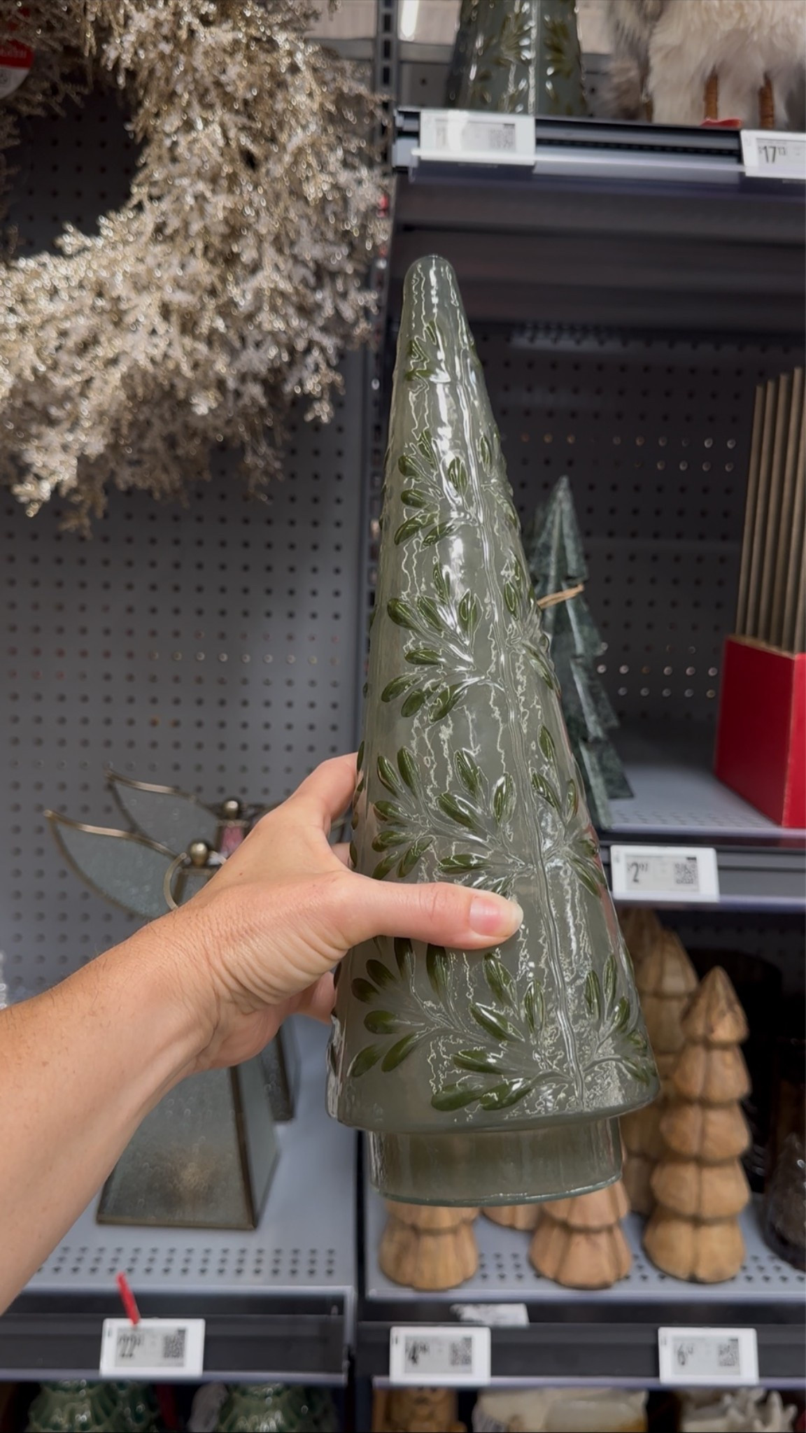 Glass Christmas tree from the new Walmart Christmas decor 2026 

Christmas 
Glass tree 
Christmas tree 
Home decor
Walmart 
Designer look for less
Vintage style 
Green 
Pottery barn style 
Magnolia 
McGee

#LTKSeasonal #LTKHome #LTKSaleAlert