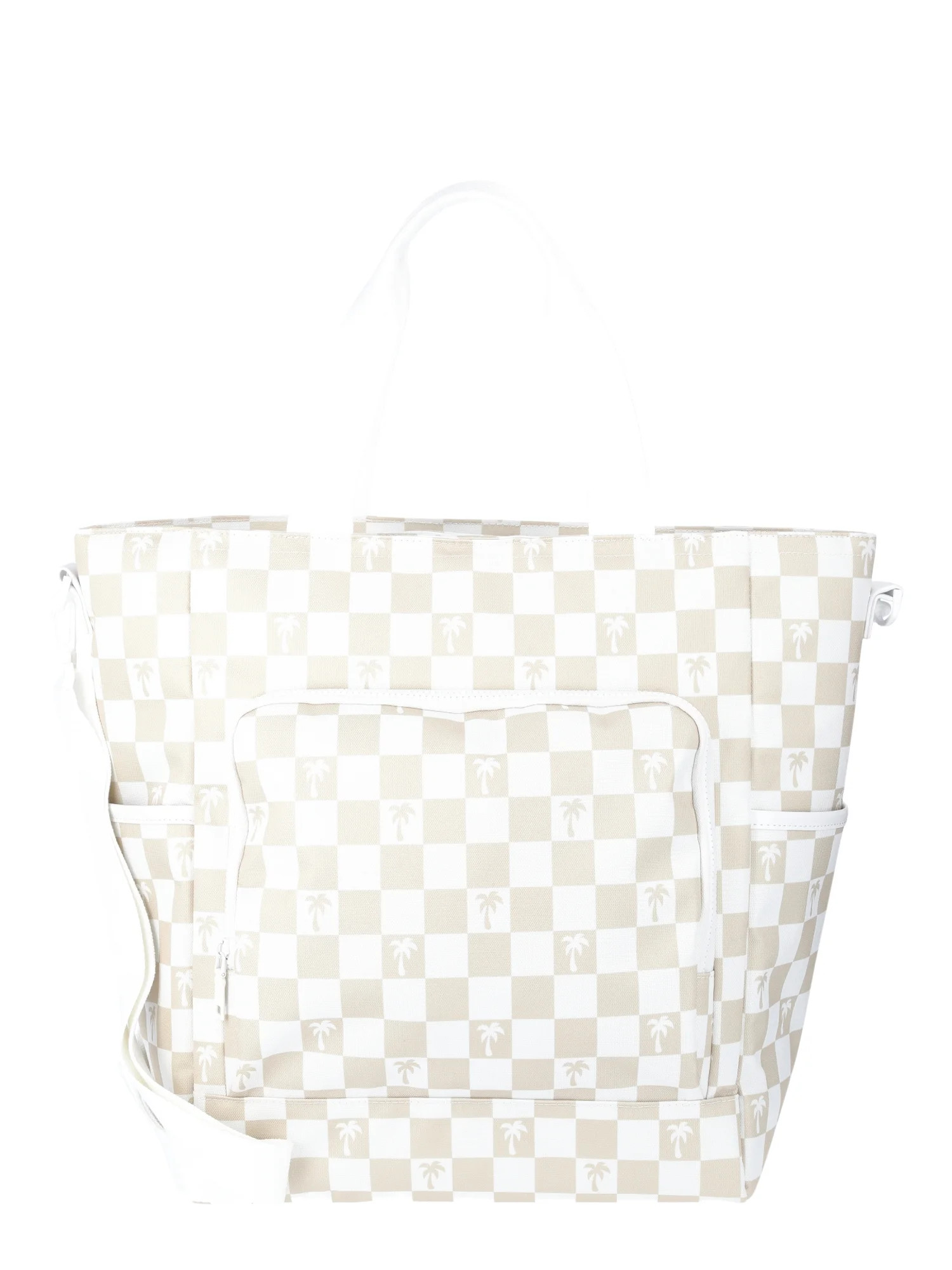 No Boundaries Beach Cooler Tote Bag, Natural Palm Check, Women’s - Walmart.com | Walmart (US)