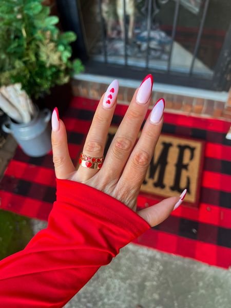  Valentine’s Day nails - Valentine’s Day outfit - Valentine’s Day rings - Valentine’s Day decor - rings - heart rings - stacking rings - front door decor - front door rugs - Amazon Fashion - Amazon Home - Amazon finds 

#LTKSeasonal #LTKhome #LTKunder50