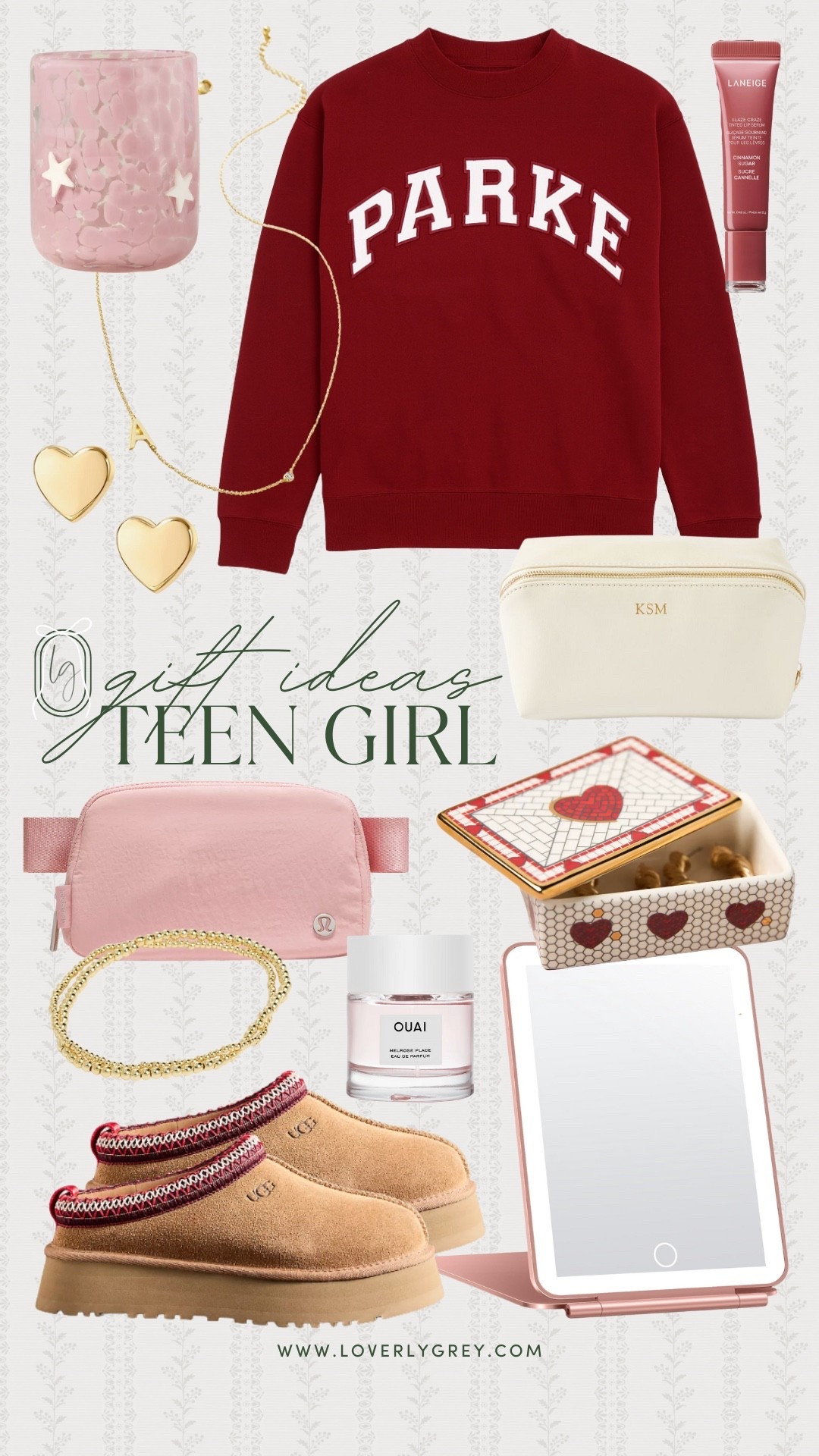 Teen girl gift ideas for the holiday season! I’ve seen so many girls wearing the Parke sweatshirt - I love the color of this one!

Loverly Grey, teen girl gift ideas, college girl gift ideas, Ugg slippers, lululemon belt bag, mirror, jewelry, make up bag, perfume 

#LTKHoliday #LTKGiftGuide