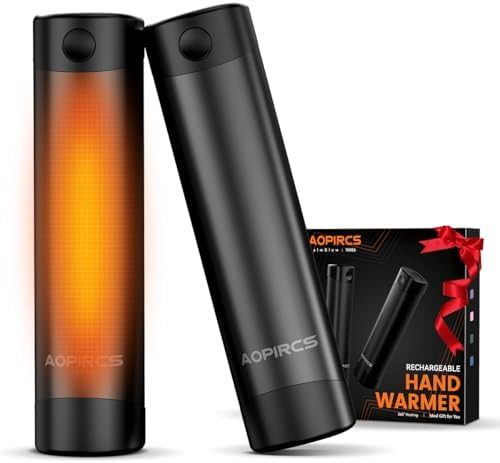 Rechargeable Hand Warmers - 2 Pack Electric Pocket Warmer, 360° Heating, 2X 5000mAh 9Hrs Long La... | Amazon (US)