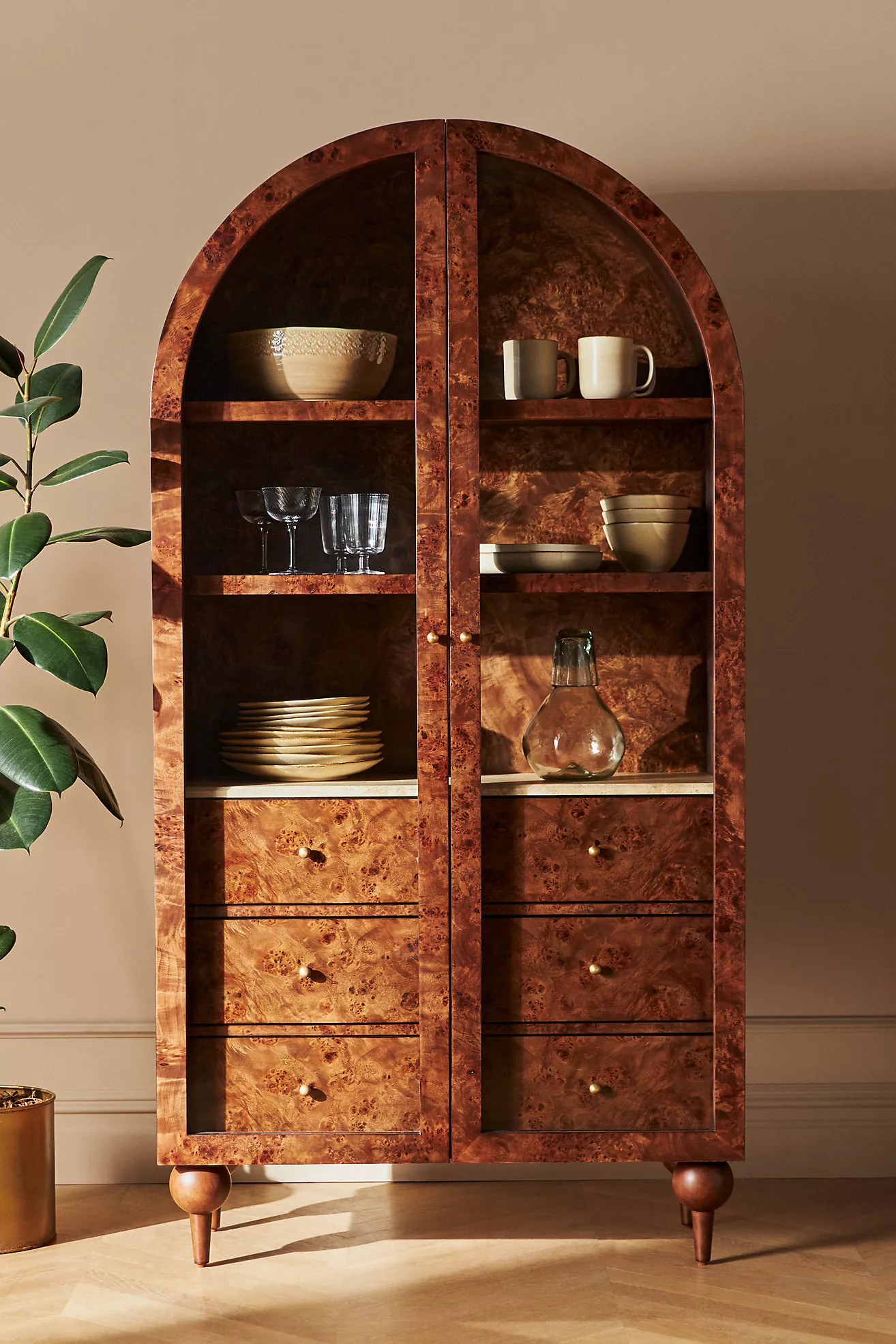 The Fern Marble Top Three-Drawer Storage Cabinet | Anthropologie (US)