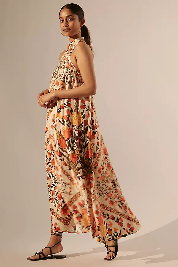 Farm Rio Halter Maxi Dress | Anthropologie (US)