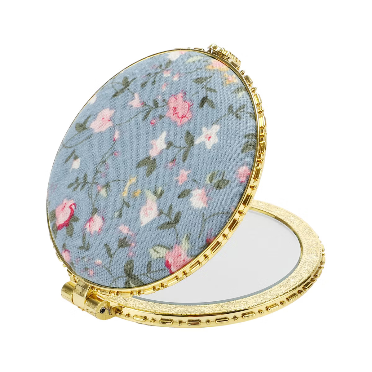 Unique Bargains Compact Round Mini Mirror for Purse Blue 1 Pc | Target