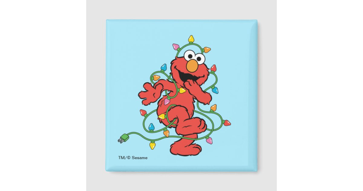 Sesame Street | Elmo Christmas Lights Magnet | Zazzle
