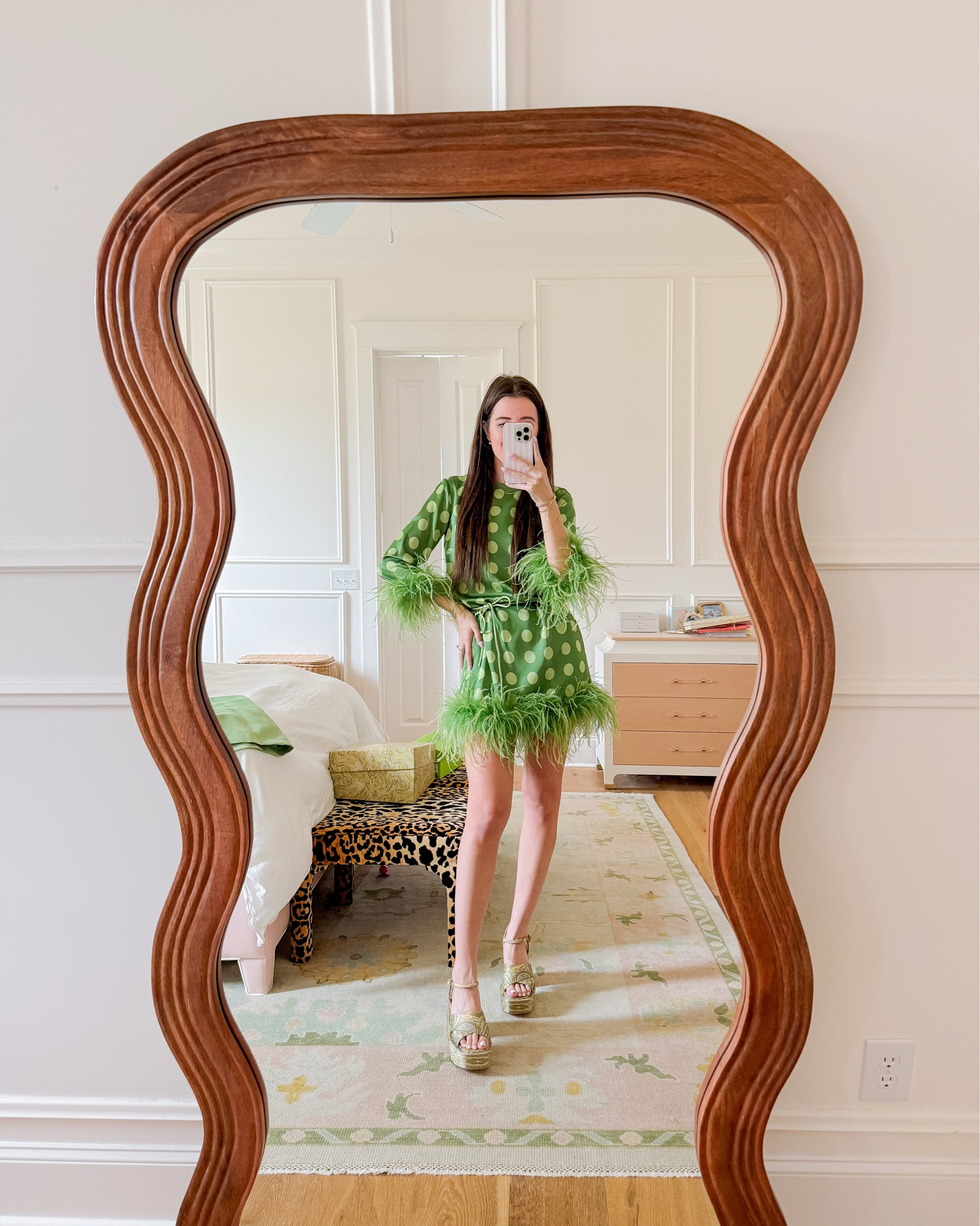 Feather trim | polka dot | dress | Easter | spring wedding | summer | dillards 

#LTKvlog #LTKootd #LTKgrwm