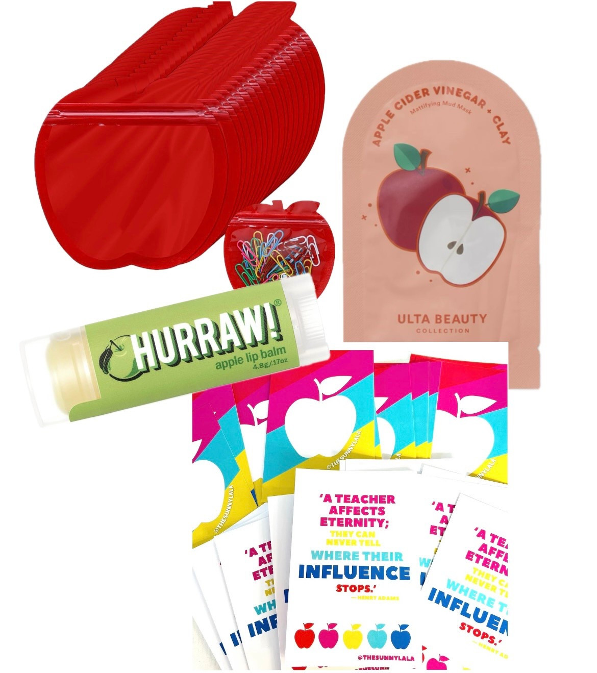 Teacher Gifting Idea ❤️🍎
… add these to a gift card and you’re done!

Apple punches, lip balm and beauty masks linked (postcards are The Sunny La La and available at www.thesunnylala.com)!

#LTKKids #LTKGiftGuide #LTKSeasonal