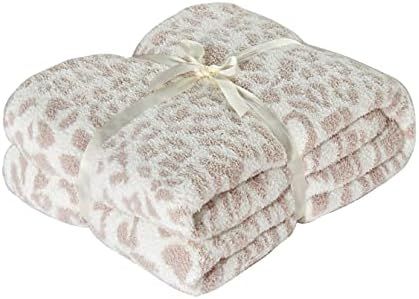 MIDO HOUSE Microfiber Throw Blanket for Couch Chic Leopard Bed Throws Fuzzy Warm Cheetah Blanket ... | Amazon (US)