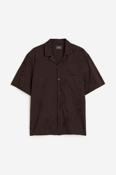 Relaxed Fit Embroidered Resort Shirt | H&M (US + CA)