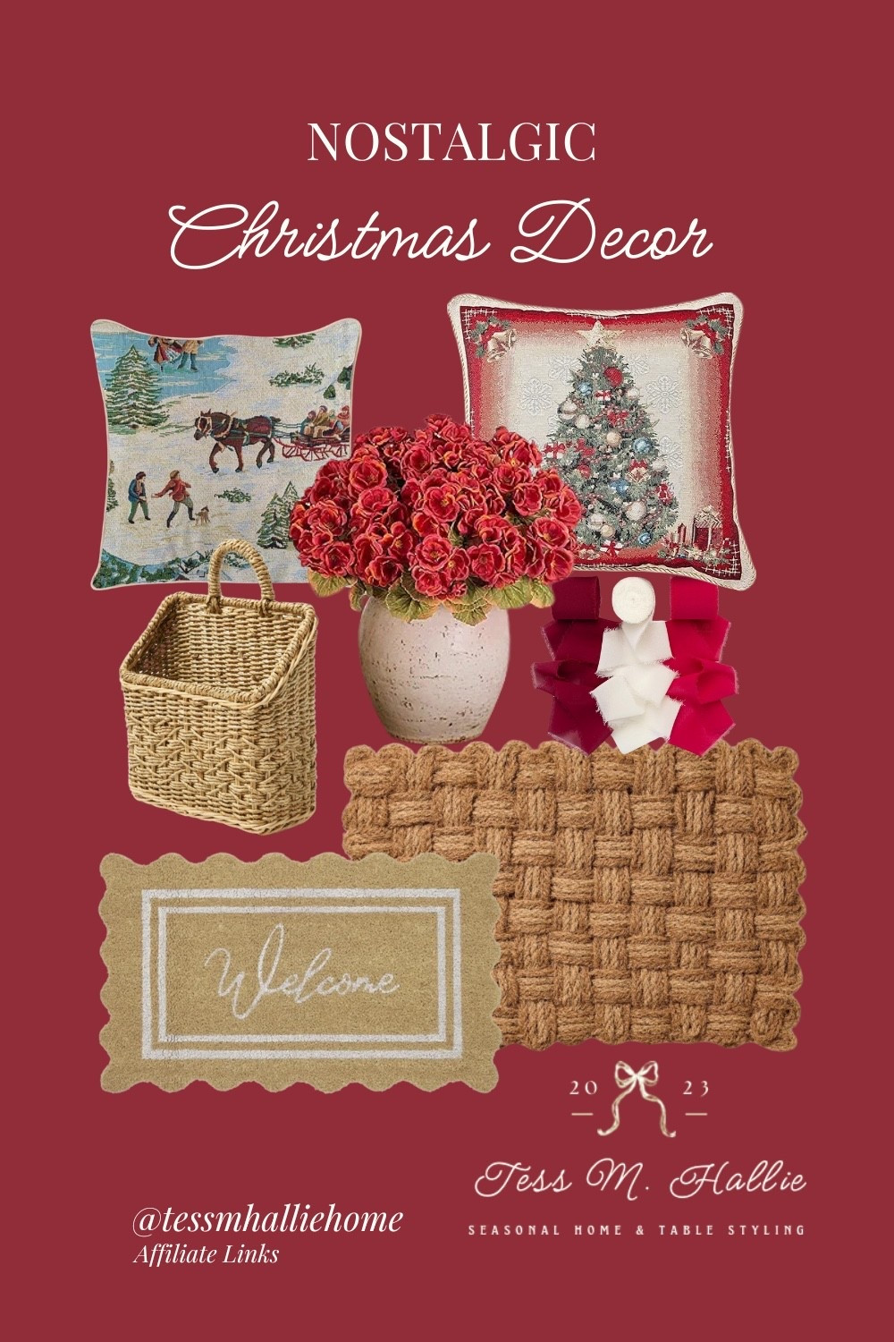 ✨ Nostalgic Christmas Decor Finds ✨
Bringing back that cozy, old-fashioned Christmas charm with timeless textures and vintage-inspired details. From tapestry pillows and woven doormats to baskets and velvet bows — every piece adds that warm, sentimental touch that makes your home feel like Christmas, not just look like it. ❤️🎄

Shop these nostalgic favorites directly on my LTK!
🛍 Tap to shop or visit my profile link

—
Keywords: nostalgic Christmas decor, vintage holiday home, classic Christmas style, cozy holiday home, traditional Christmas decorations, seasonal styling

#LTKFindsUnder50 #LTKHome #LTKSeasonal