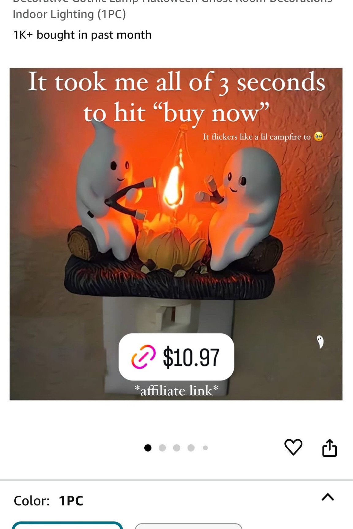 The cutest Halloween decor! Fall decor, ghost nightlight 

#LTKHome #LTKSeasonal #LTKFindsUnder50