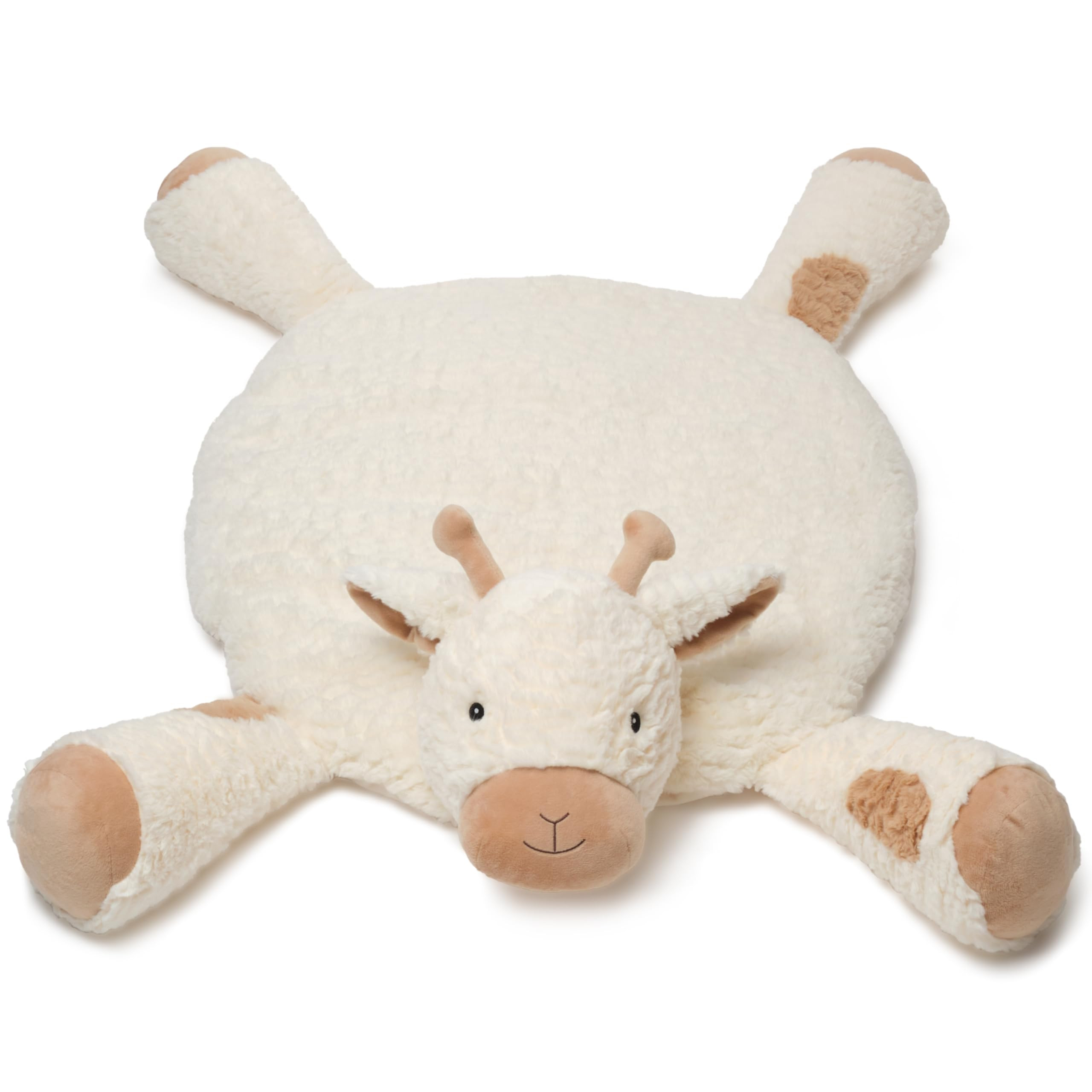 Bearington Lil' Lofty 30 x 30 Inch Giraffe Tummy Time Mat - Giraffe Baby Blanket - Baby Floor Bla... | Amazon (US)