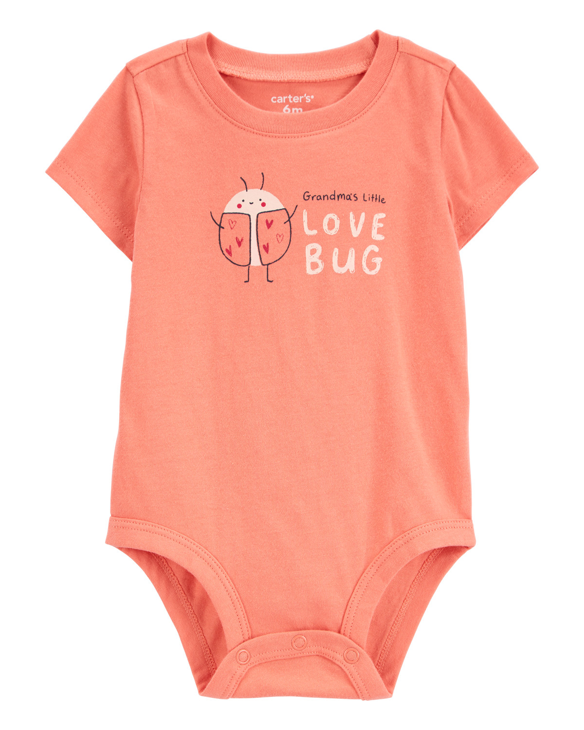 Baby Grandma's Little Love Bug Short-Sleeve Bodysuit - Peach - Carter's | Carter's | Carter's Inc