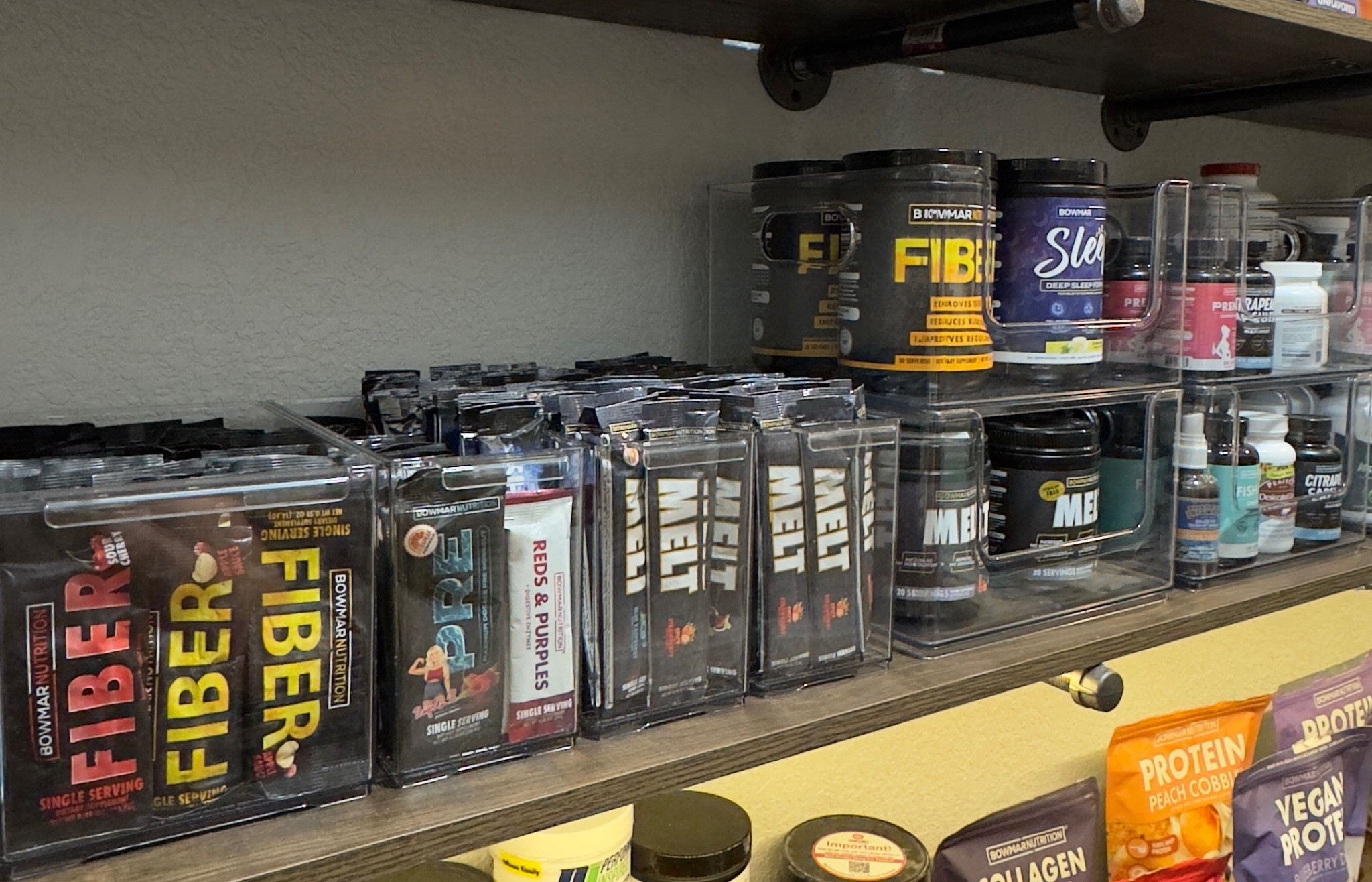 These clear bins help contain your items while also being able to see exactly what you have! Both are stackable so you can take advantage of the height of your shelving ✨ #LTKORGANIZINGTIP #LTKORGANIZING #LTKHOMEHACK 