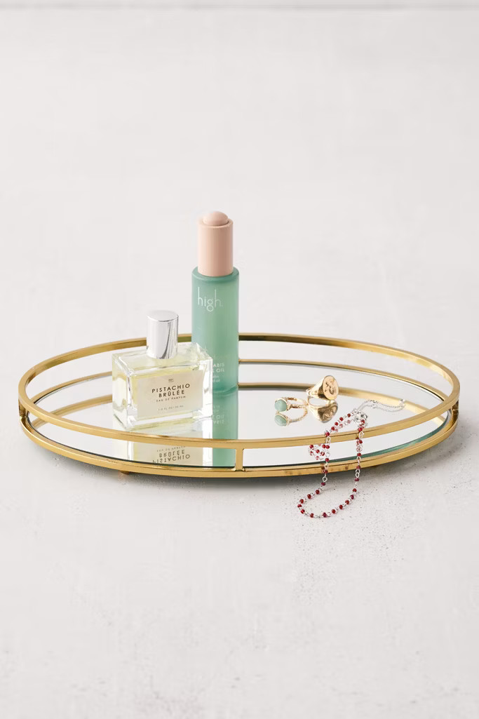 Kayla Oval Mirrored Tray | Urban Outfitters (US and RoW)