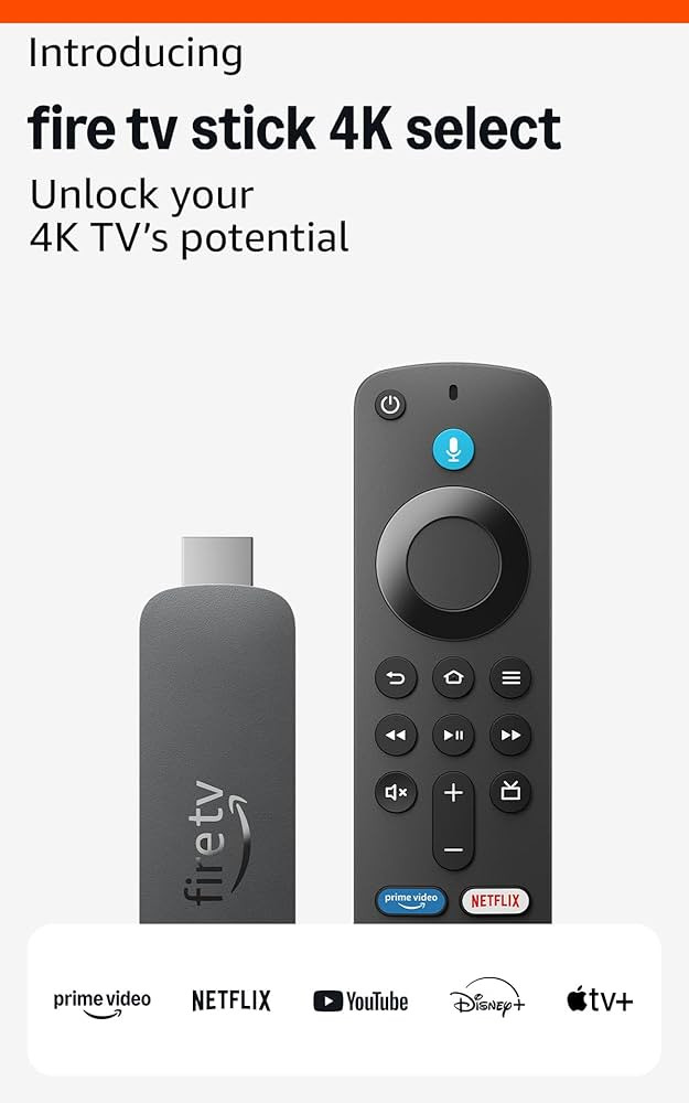 Amazon Fire TV Stick 4K Select (newest model), easy set up, 4K Ultra HD with HDR 10+, all your fa... | Amazon (US)
