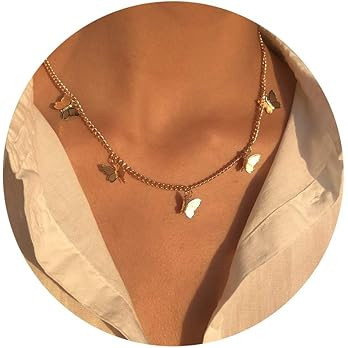 Ldurian Layered Necklaces for Women - 14K Dainty Gold Plated Layering Chokers Necklaces Set Multi... | Amazon (US)