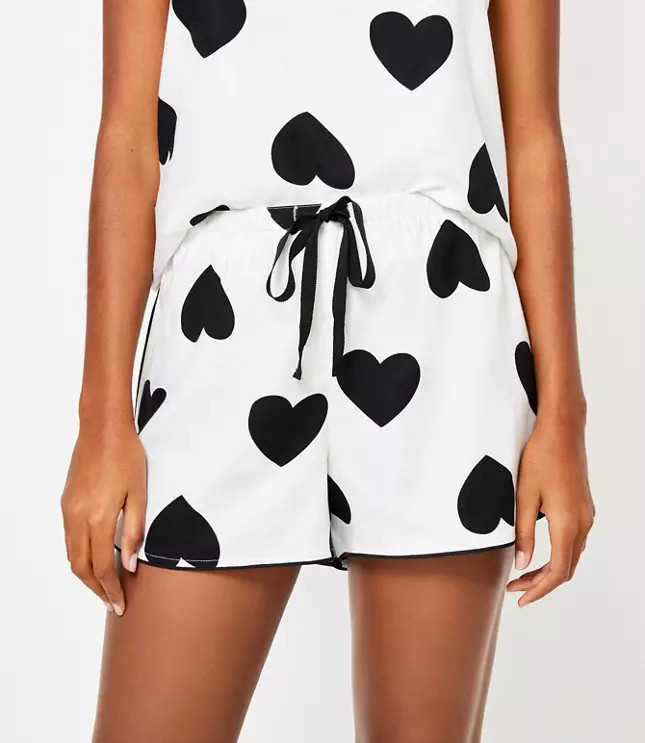Heart Pajama Shorts | LOFT | LOFT