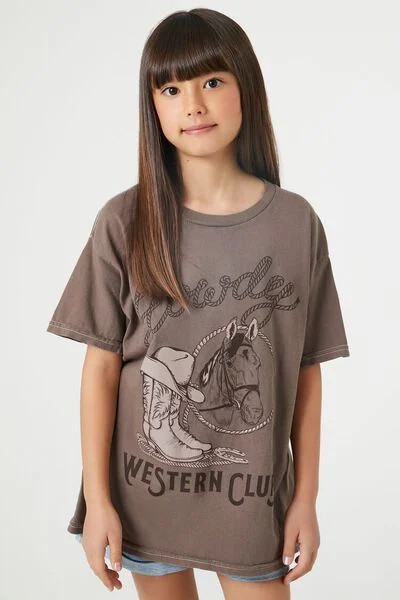 Girls Howdy Graphic Tee (Kids) | Forever 21