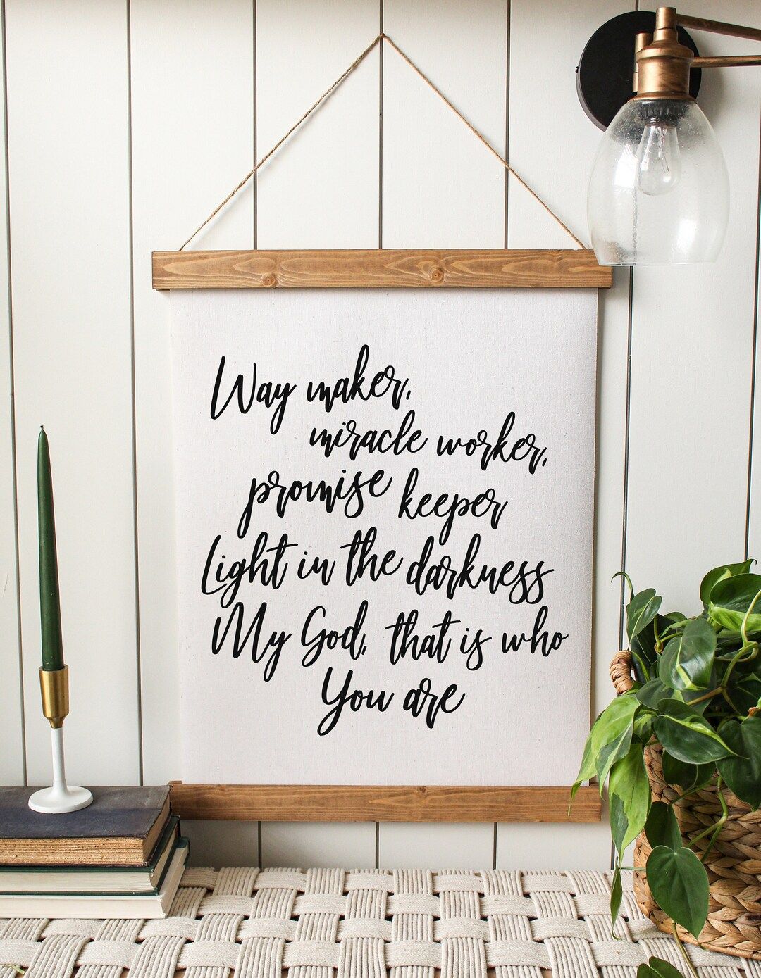 Waymaker/promise keeper/give thanks/bible verse/home decor/canvas wall art/thanksgiving | Etsy (US)