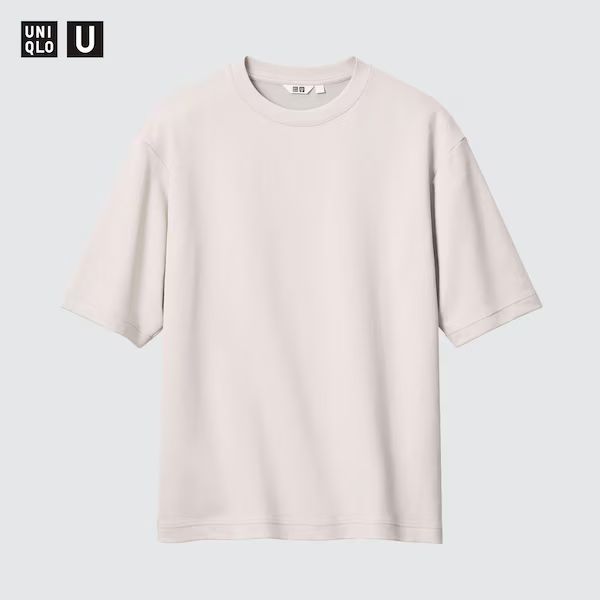 U AIRism Cotton Oversized Crew Neck Half-Sleeve T-Shirt | UNIQLO (US)