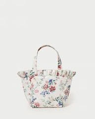 Claire Cream Floral Ruffle Tote | Loeffler Randall