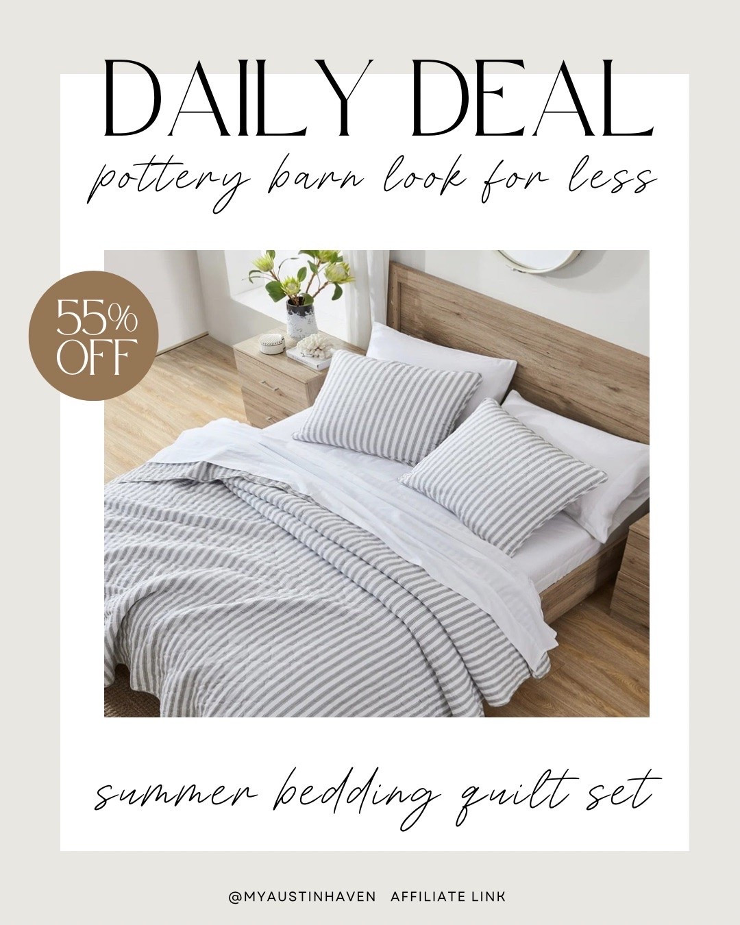 Daily Deal on this gorgeous summer bedding set! 55% off and perfect for the warmer months 🛏️☀️🌿

Bedding sale, wayfair sale, Designer look for less, bedding, summer bedding, cotton bedding, luxury bedding, birch lane