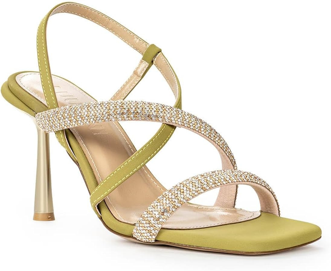 Women’s Mira Strappy High Heels – Open Toe Ankle Strap Stiletto Sandals for Party, Wedding & ... | Amazon (US)